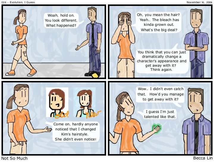 [Comic: 036 - Evolution, I Guess.]