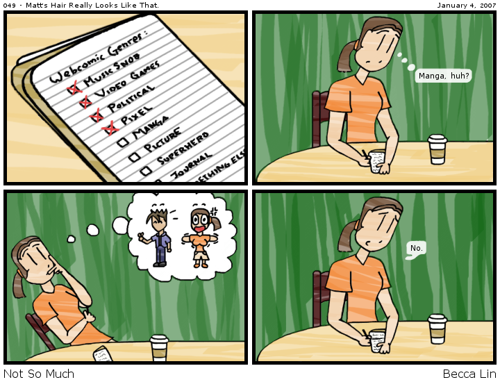 [Comic: 049 - Matt's Hair Really Looks Like That]